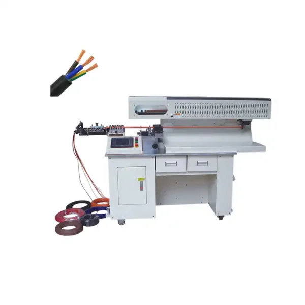 High speed cutting stripping machine Dual Cable cutting stripping in the same time