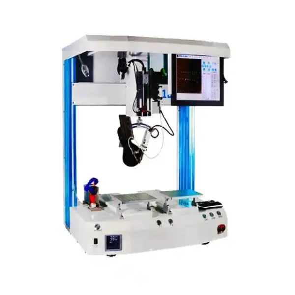 There are different soldering robot model for option,4 axis, 5 axis, 2heads, with flowing line and so on