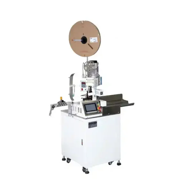 Full automatic cutting stripping crimping machine single end cable, the other end strippinf/ half stripping Automatic cutting cable, stripping skin, crimping terminal, all in one machine