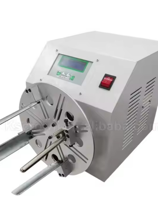 Auto Wire Winding and Tying Machine Cable Reel Roller with Touch Screen