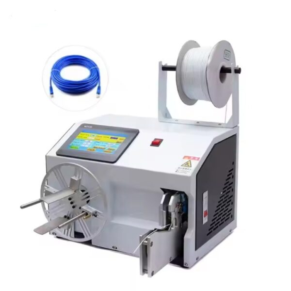 Semi automatic optical fiber cable coiling machine pulling and winding bundle binding machine - Image 2