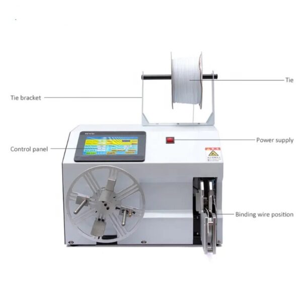Semi automatic optical fiber cable coiling machine pulling and winding bundle binding machine - Image 5
