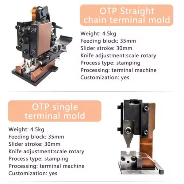 Terminal Crimping Applicator,Non-insulated Terminales Single Brass Battery Terminal Lugs Pression Stamping Mould - Image 3