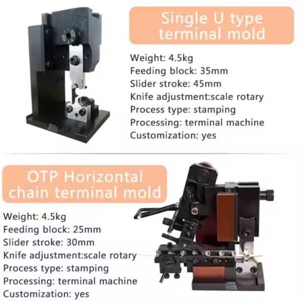 Terminal Crimping Applicator,Non-insulated Terminales Single Brass Battery Terminal Lugs Pression Stamping Mould - Image 2